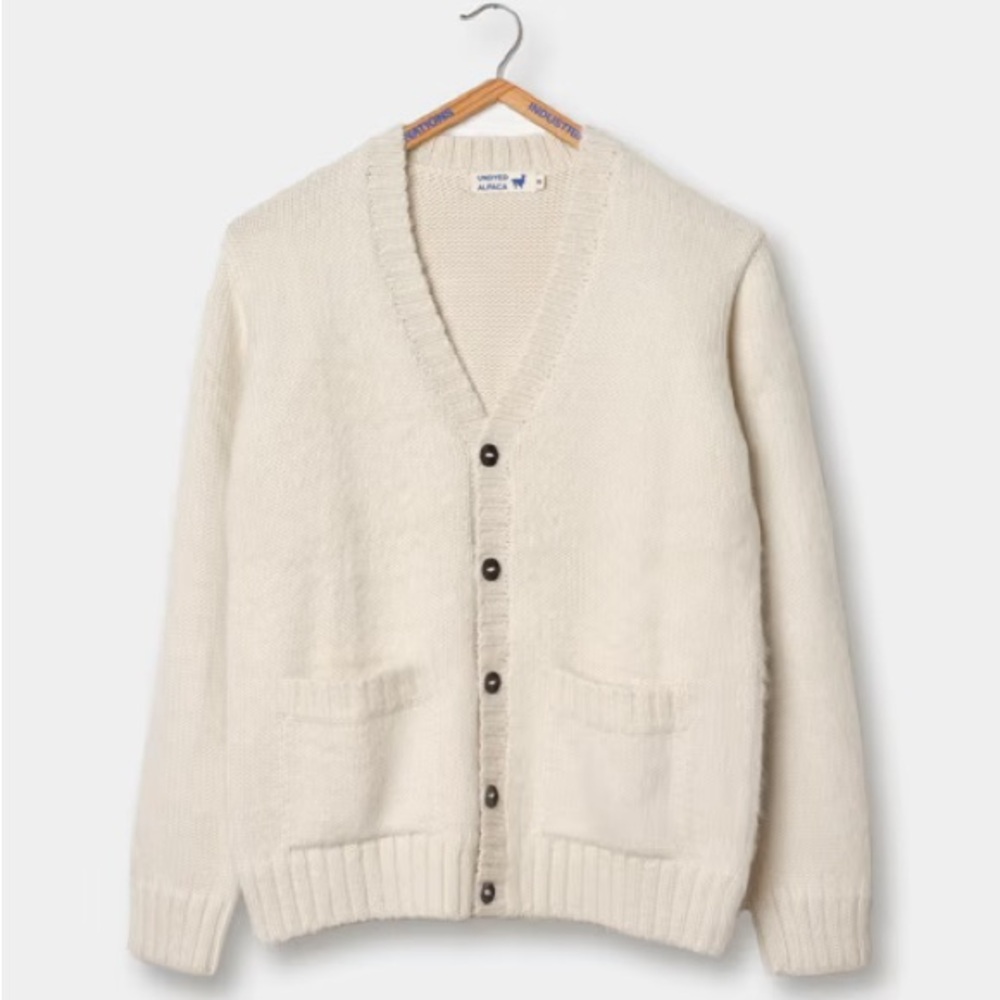Alpaca Hand-Knit Cardigan